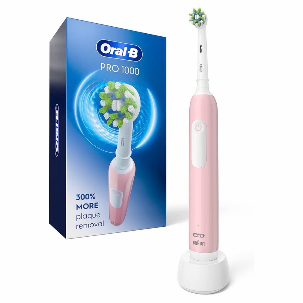 Electric Toothbrush with Pink Handle